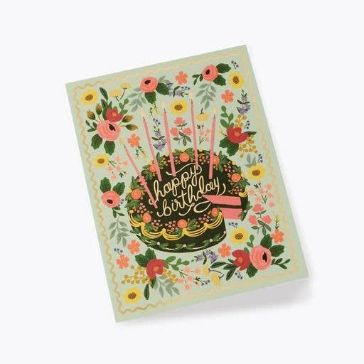 Rifle Paper Co. - Floral Cake Birthday Card