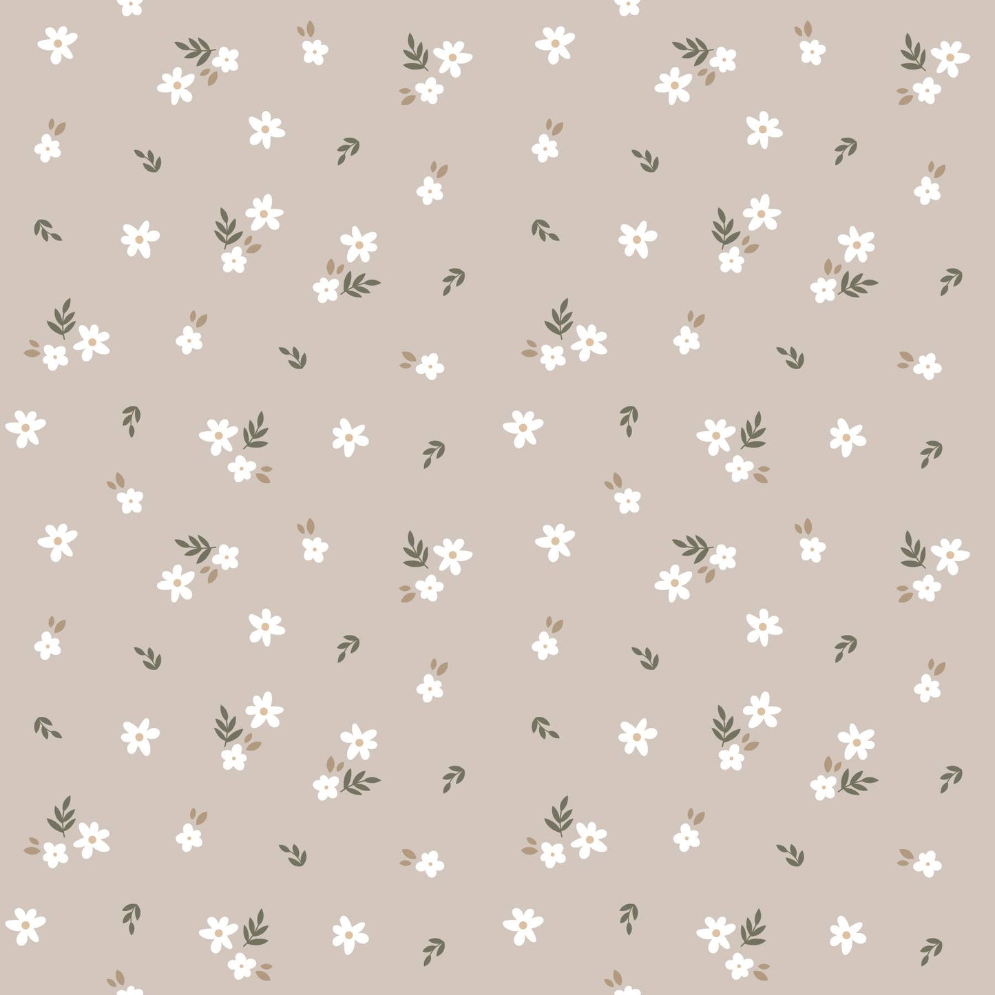 Viverano Organics - Ditsy Floral Ruffle Cross Back Flare Baby Dress+Bloomer: 6-12M / Light Tan