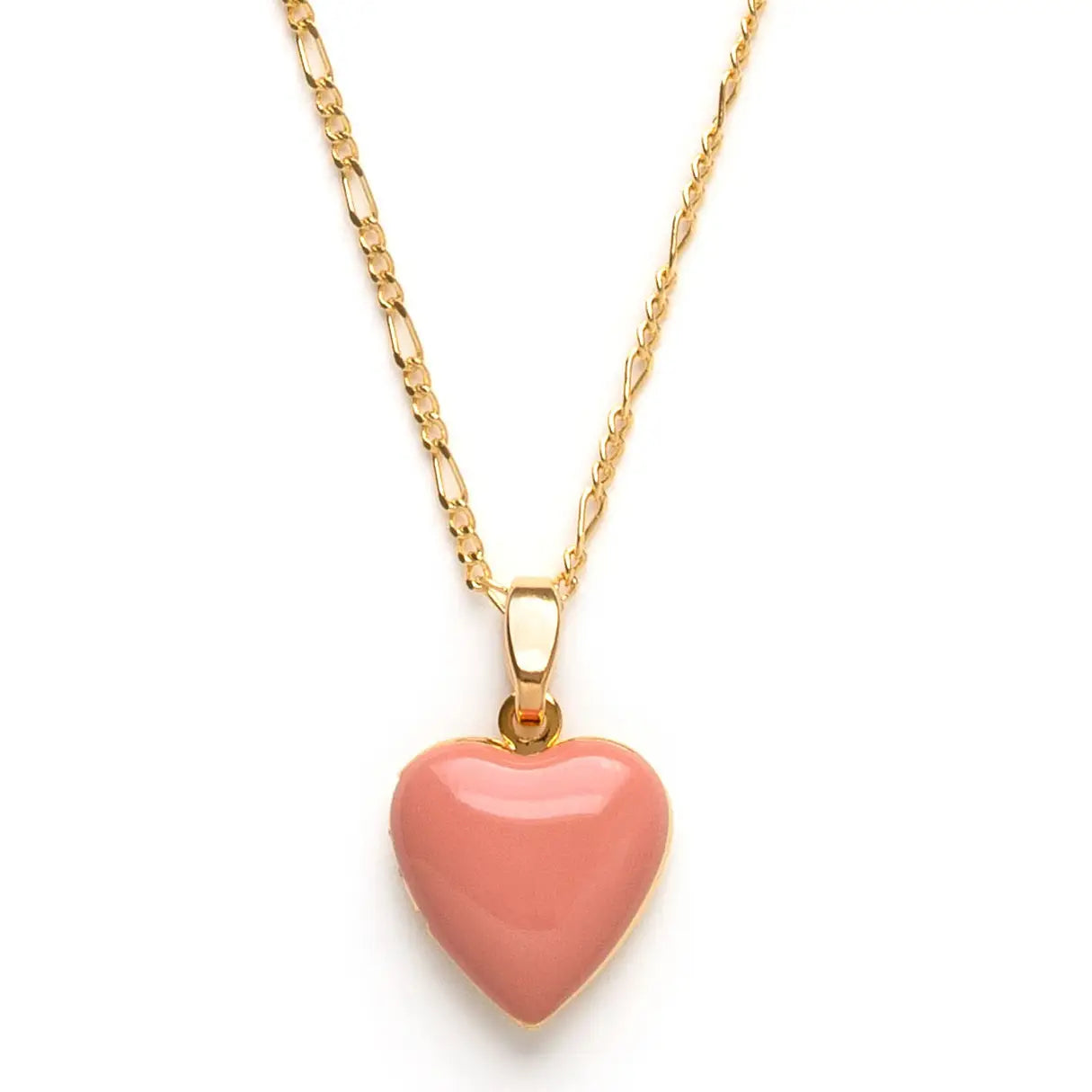 Amano Studio - Large Enamel Heart Locket - Rose