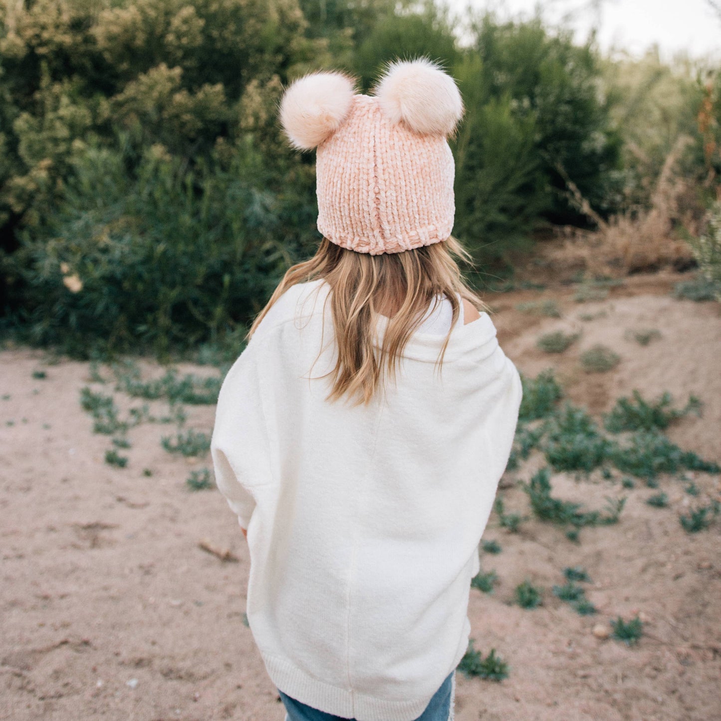 Huggalugs - Champagne Chenille Beanie Hat Baby & Kids: M (6-24 Months)