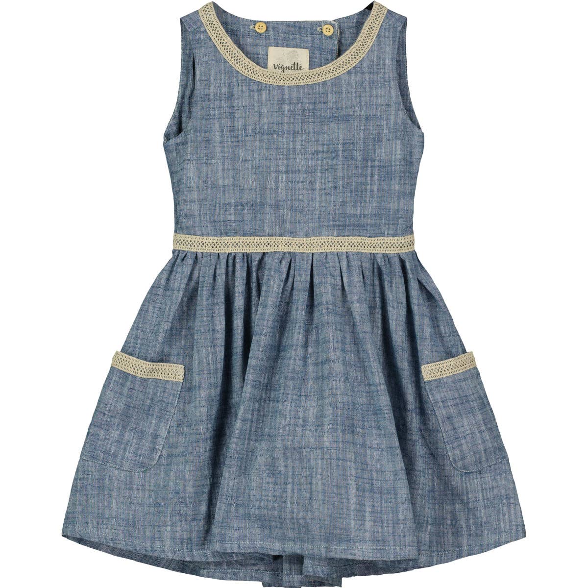 Vignette - Nina Dress in Chambray: 8