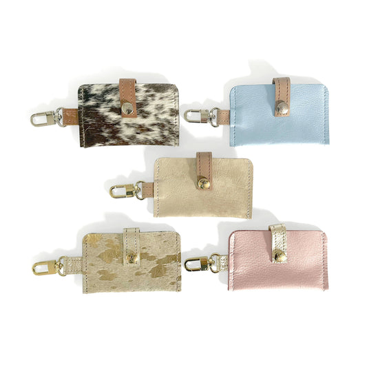 Beaudin Wholesale - Claire Card Holder In Leather : Gold