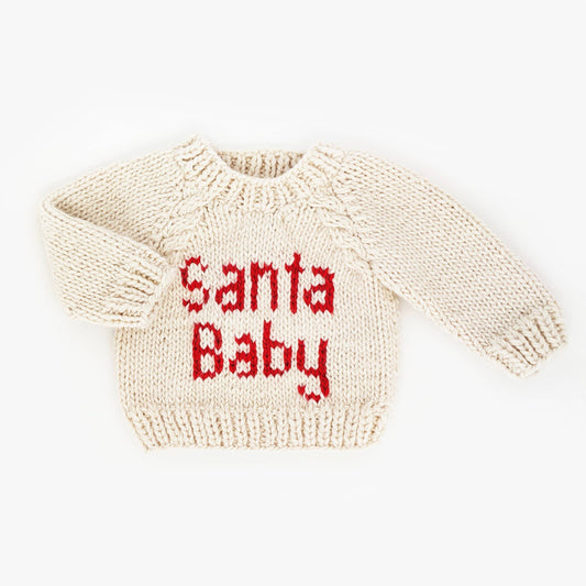 Huggalugs - Santa Baby Crew Neck Sweater Baby & Toddler: 2-3T