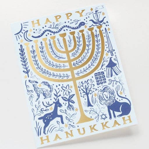 Rifle Paper Co. - Twelve Tribes Menorah Card