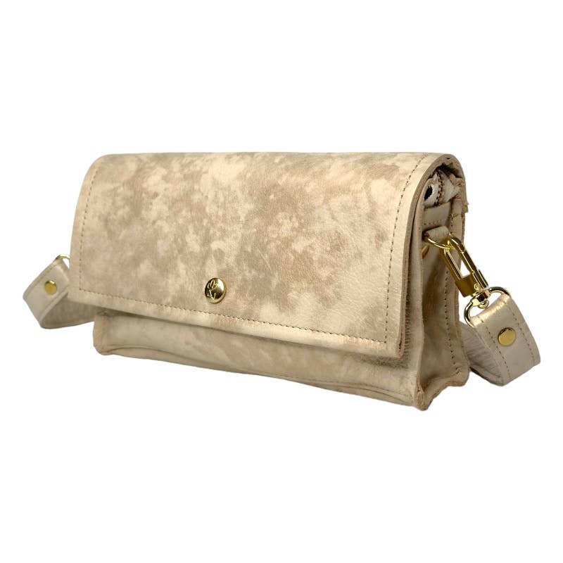 Beaudin Wholesale - Madison Shoulder Bag In Bronze Leather: Stone