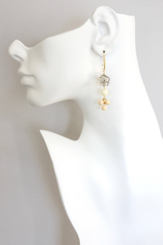 David Aubrey Jewelry - ISLE25 Flower glass cluster earrings
