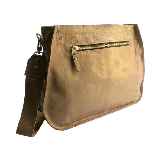 Beaudin Wholesale - Alison Crossbody In Bronze Leather
