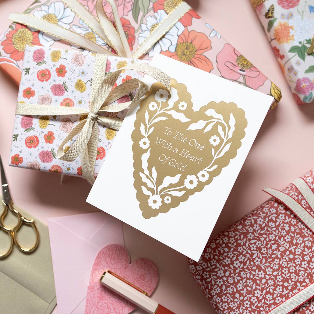 Botanica Paper Co. - HEART OF GOLD | Valentine's Day greeting card