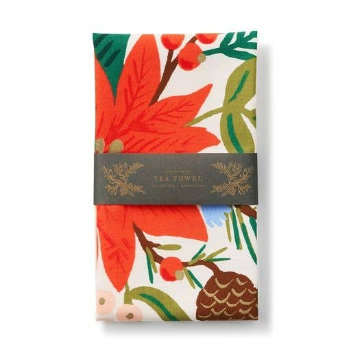 Rifle Paper Co. - Holiday Bouquet Tea Towel