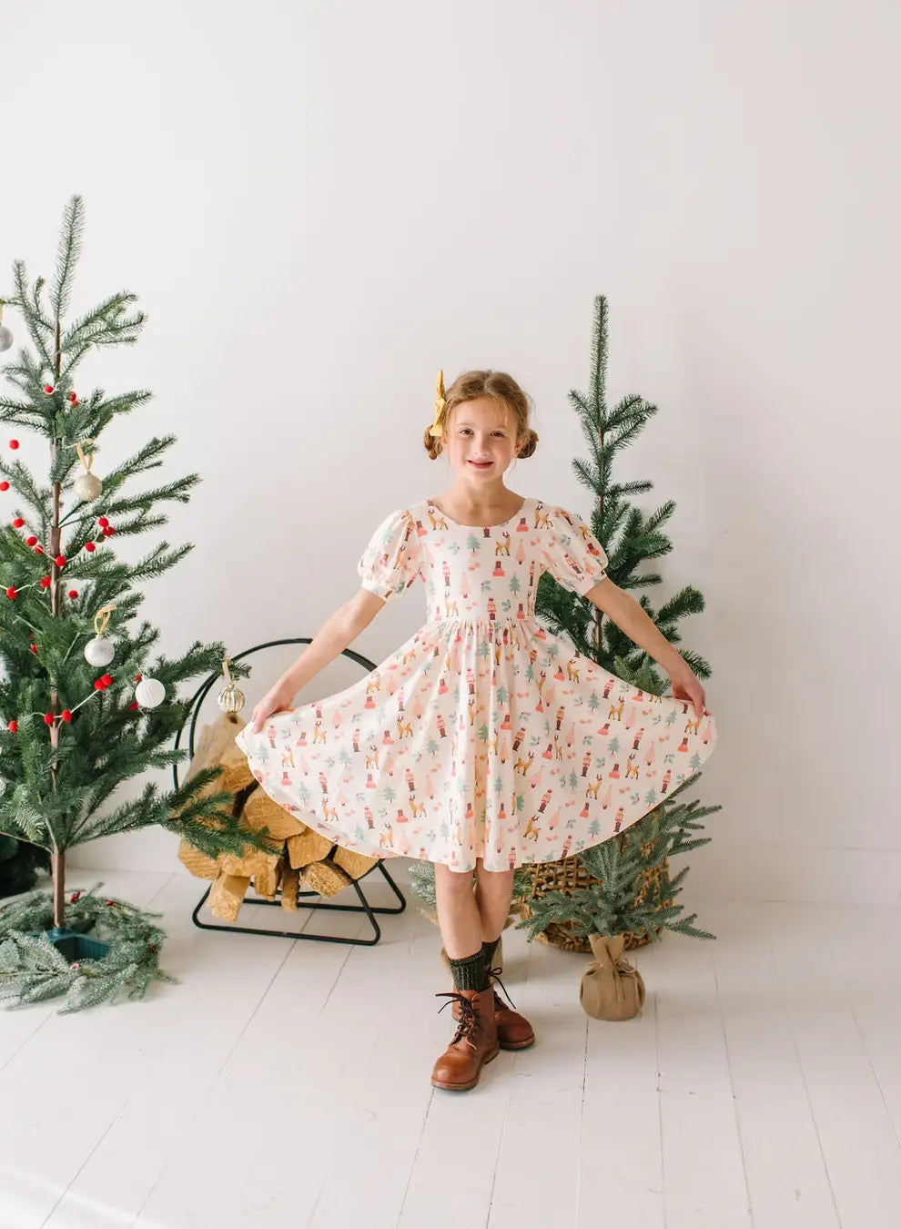 Ollie Jay - Puff Dress in Nutcracker | Girls Christmas Dress: 3