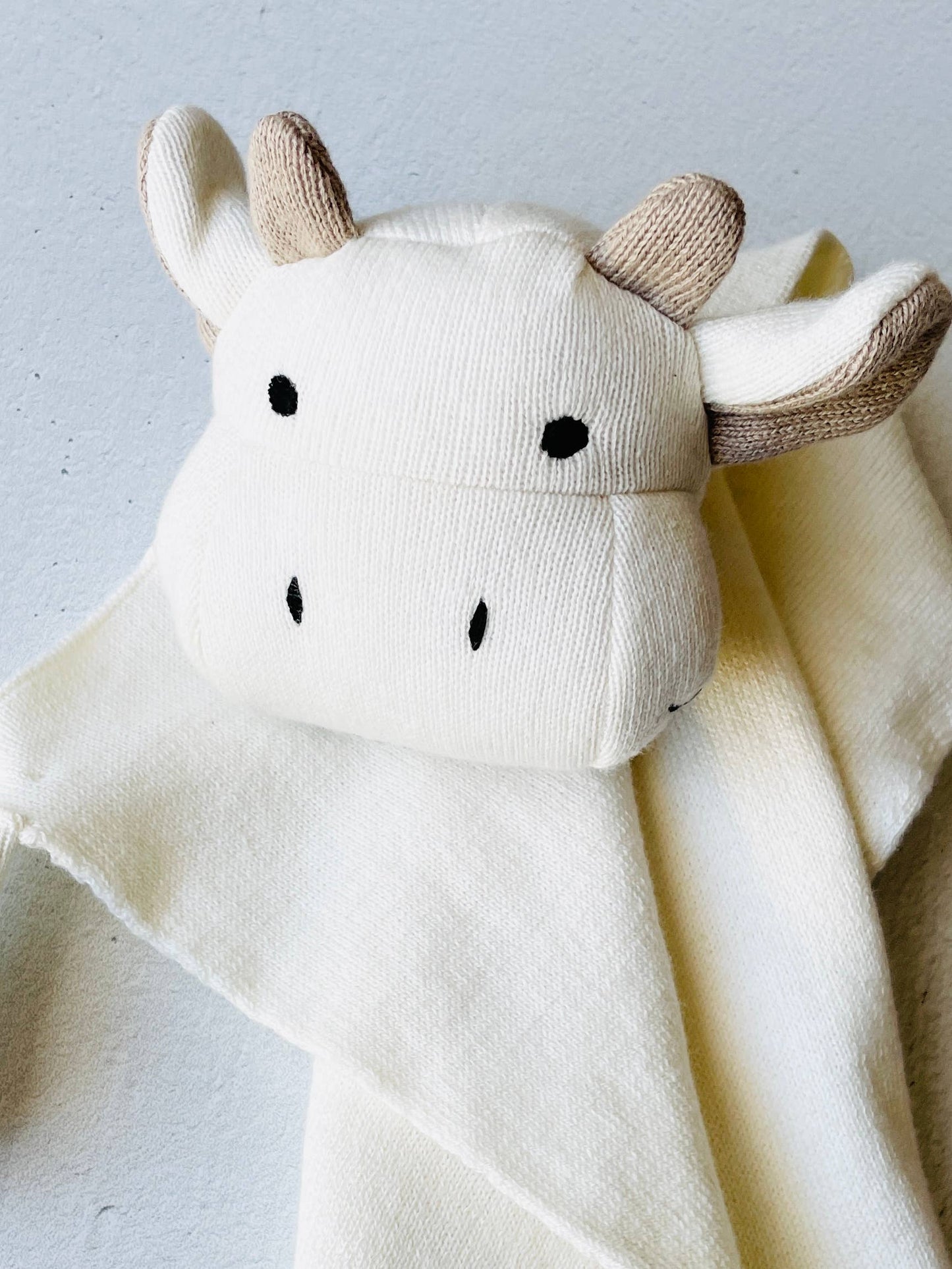 Viverano Organics - Cow- Organic Baby Lovey Security Blanket Cuddle Cloth