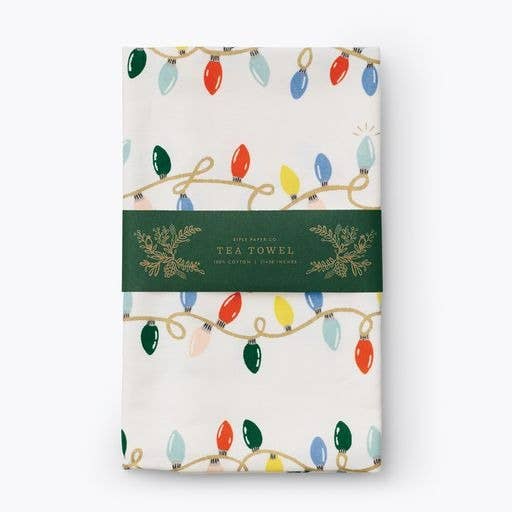 Rifle Paper Co. - Holiday Lights Tea Towel
