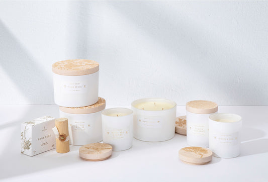 Fleur de Sel Print Block Triple Wick Candle