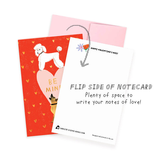 Carolyn Suzuki - PUPPY LOVE - Valentine's Notecard
