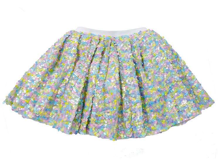 Sparkle Sisters by Couture Clips - Green Pretty Pastel Sequin Tutu: 2-6 year