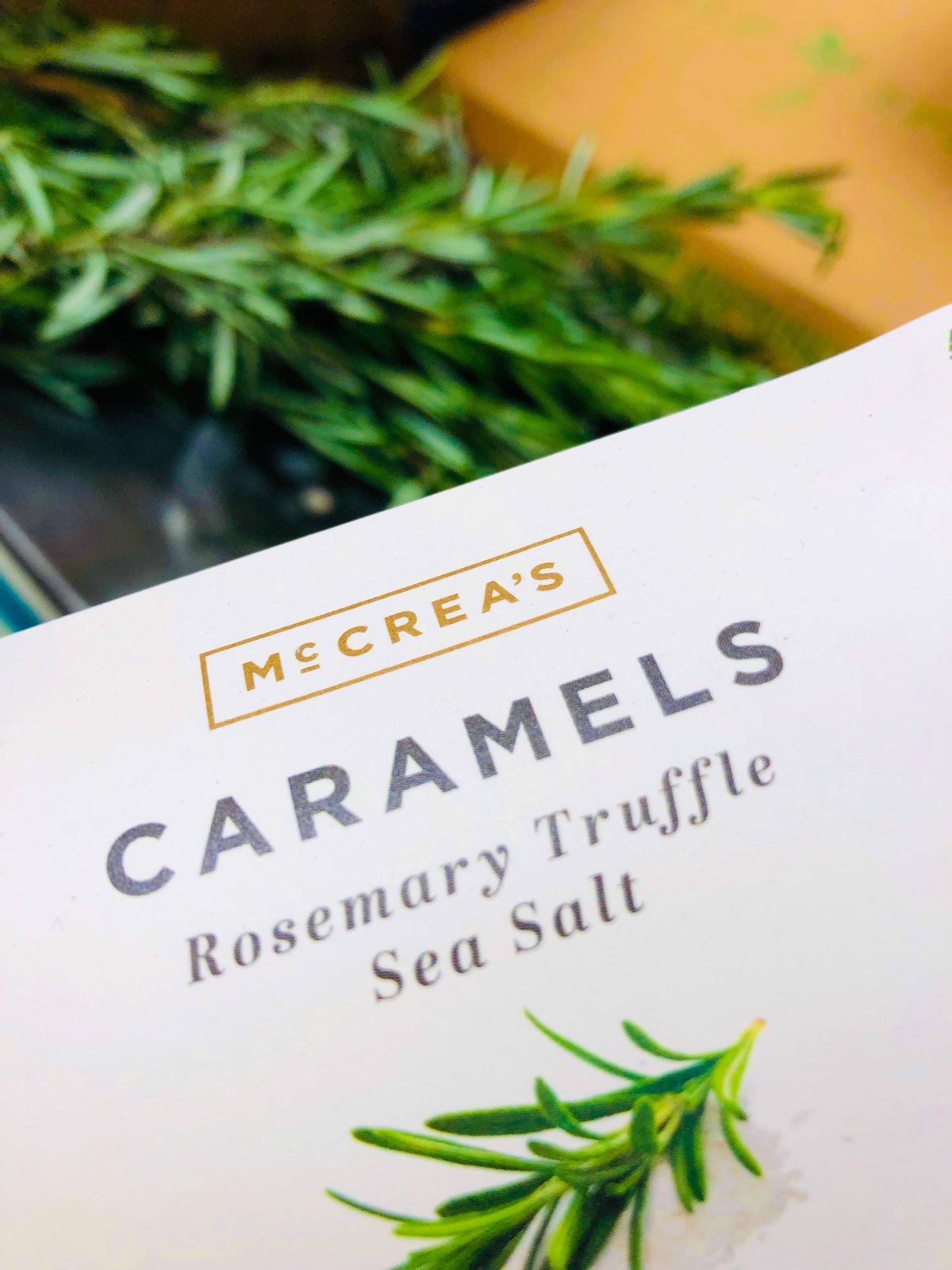 McCrea's Candies - Caramels Pillow Box - Rosemary Truffle Sea Salt