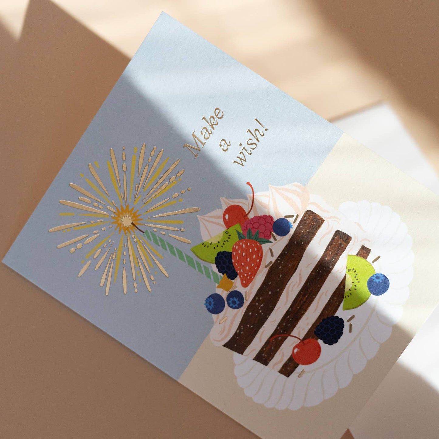 Botanica Paper Co. - MAKE A WISH BIRTHDAY CAKE | greeting card