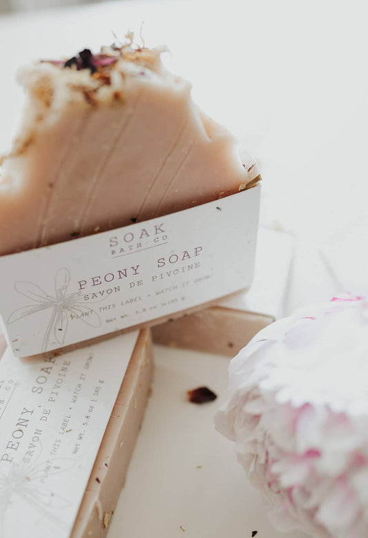 SOAK Bath Co - Peony Soap Bar