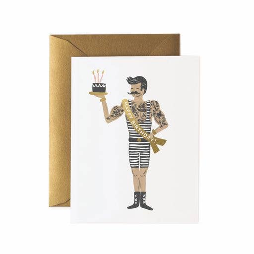 Rifle Paper Co. - Strongman Birthday Card