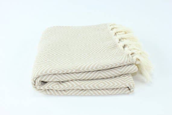 TURKISH LINEN & TOWELS, LLC - Premium Turkish Diamond Pattern Towel