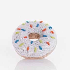 Pebble: White Donut Rattle