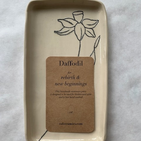CSF Ceramics Small Tray: Daffodil