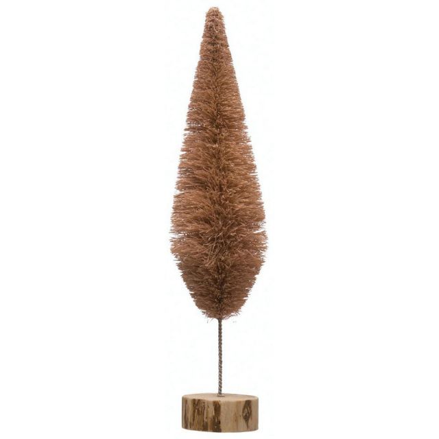 Rose Pink Sisal Bottle Brush Tree