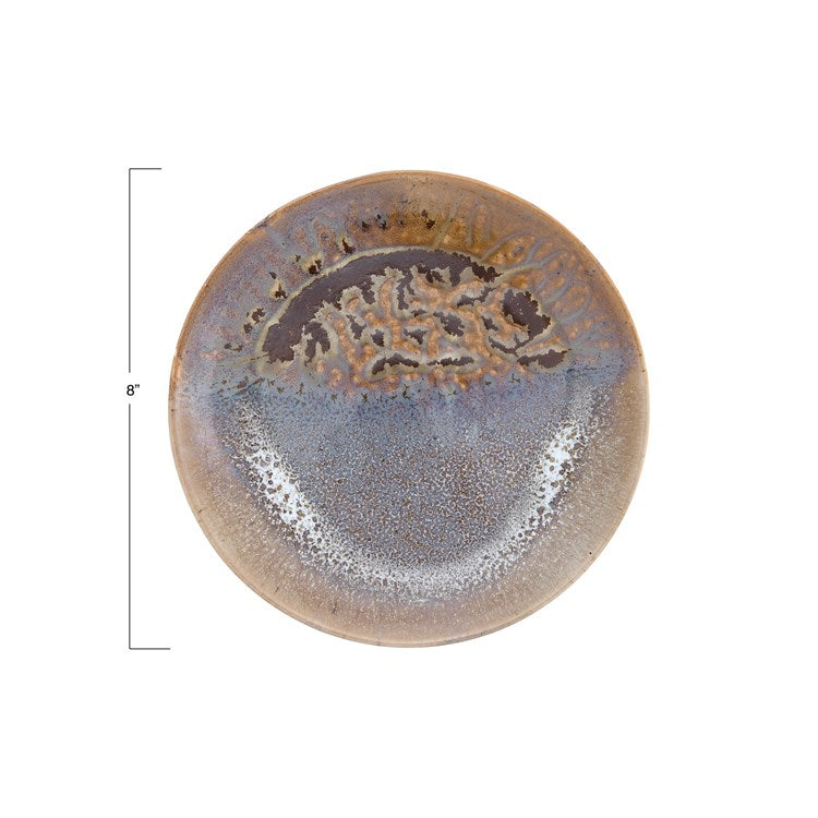 Reactive Glaze Round Plate