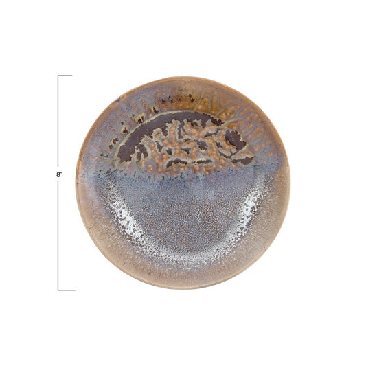 Reactive Glaze Round Plate