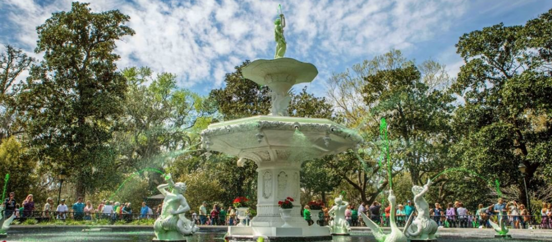 history of st. patrick's day in Savannah