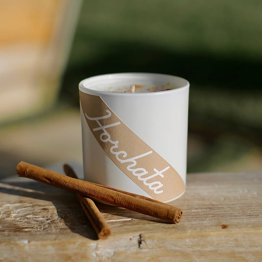 SIN-MIN - Horchata Candle - (Sweet Cinnamon & Vanilla) + Display Box