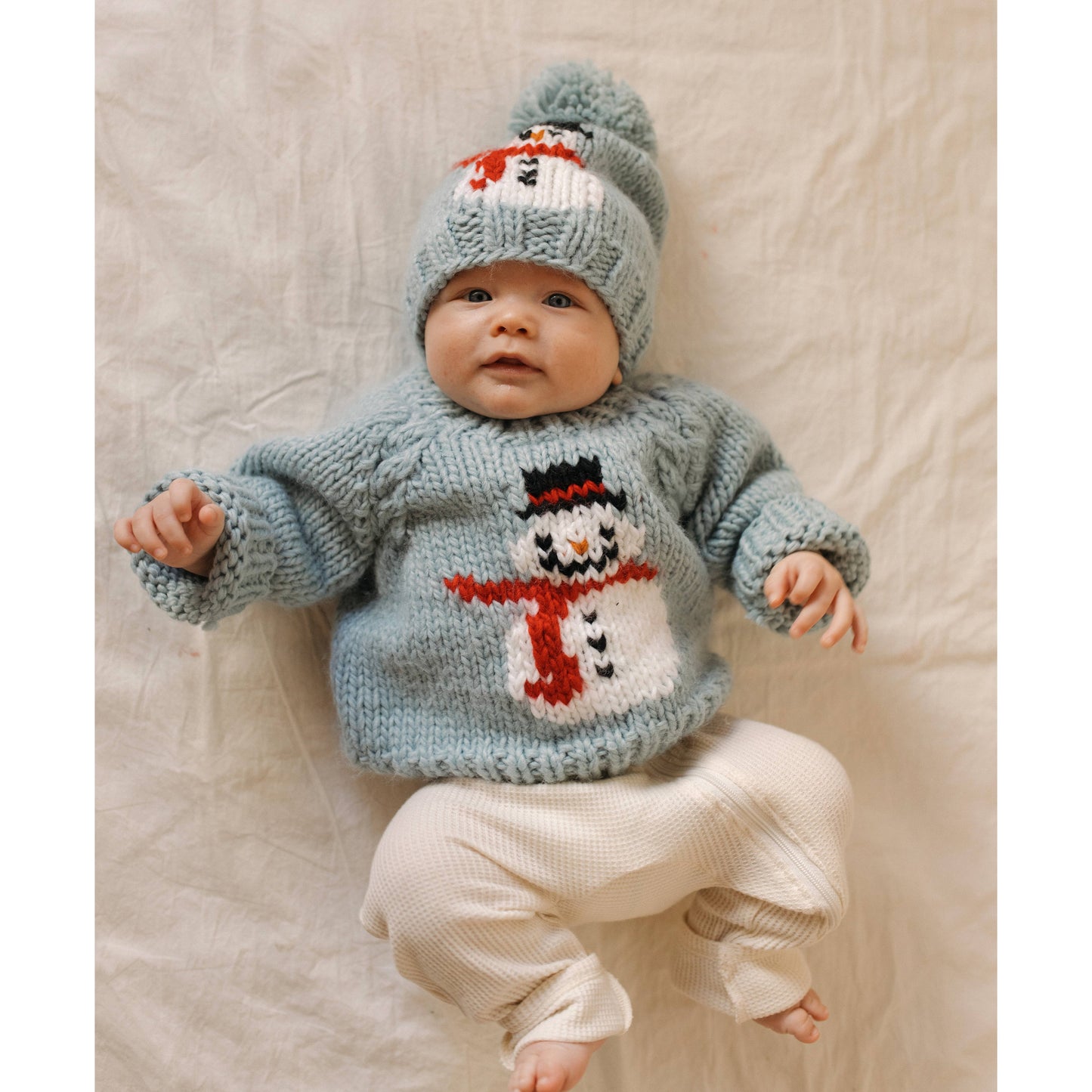 Huggalugs - Frosty Snowman Surf Crew Neck Sweater Baby & Toddler : 0-6 months