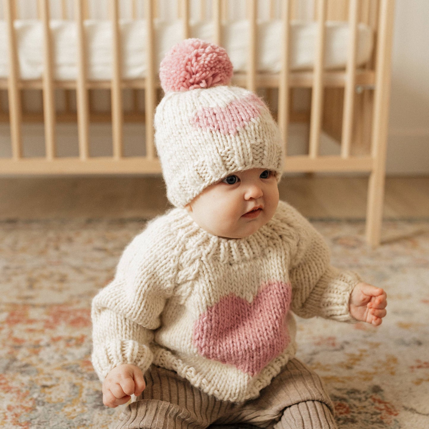 Huggalugs - Sweetheart Crew Neck Sweater Baby & Toddler: 6-12 months