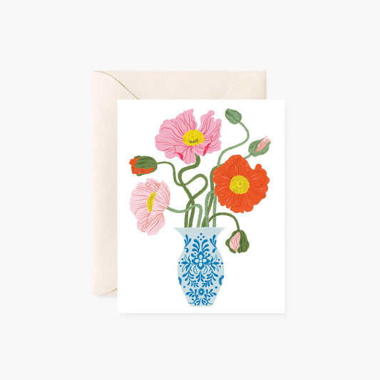 Botanica Paper Co. - POPPY VASE | greeting card