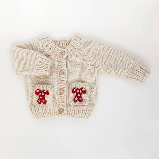 Huggalugs - Candy Cane Cardigan Sweater  Baby & Toddler: 6-12 months