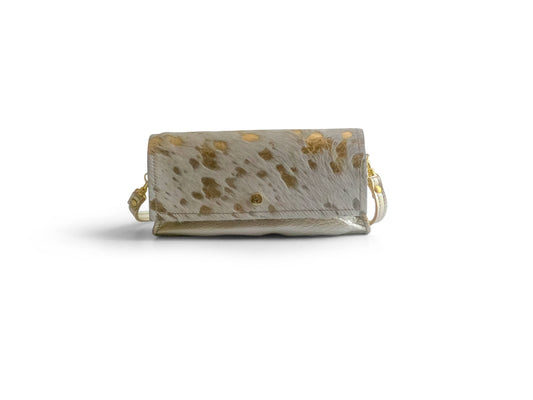 Beaudin Wholesale - Madison Shoulder Bag In Bronze Leather: Gold