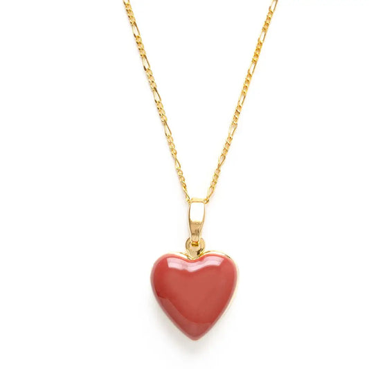 Amano Studio - Large Enamel Heart Locket - Canyon