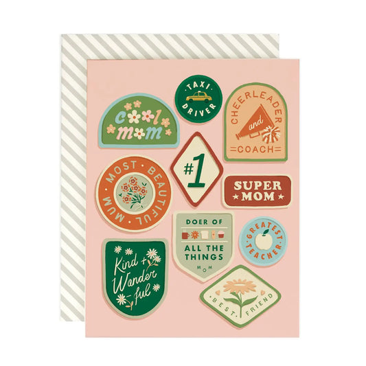 Amy Heitman - Mom Merit Badges Card