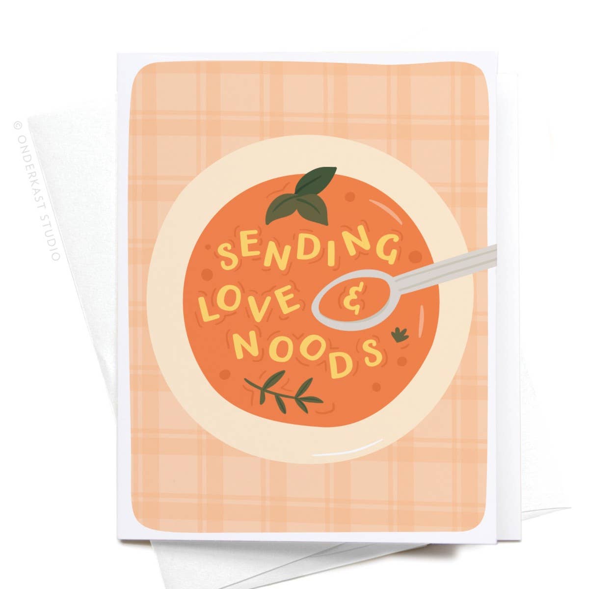 Onderkast Studio - ON SALE – Sending Love & Noods Soup Greeting Card