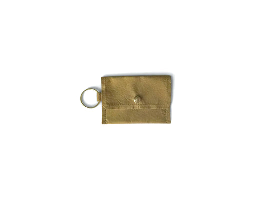 Beaudin - Keychain Wallet In Leather, Hair on Hide: Bronze
