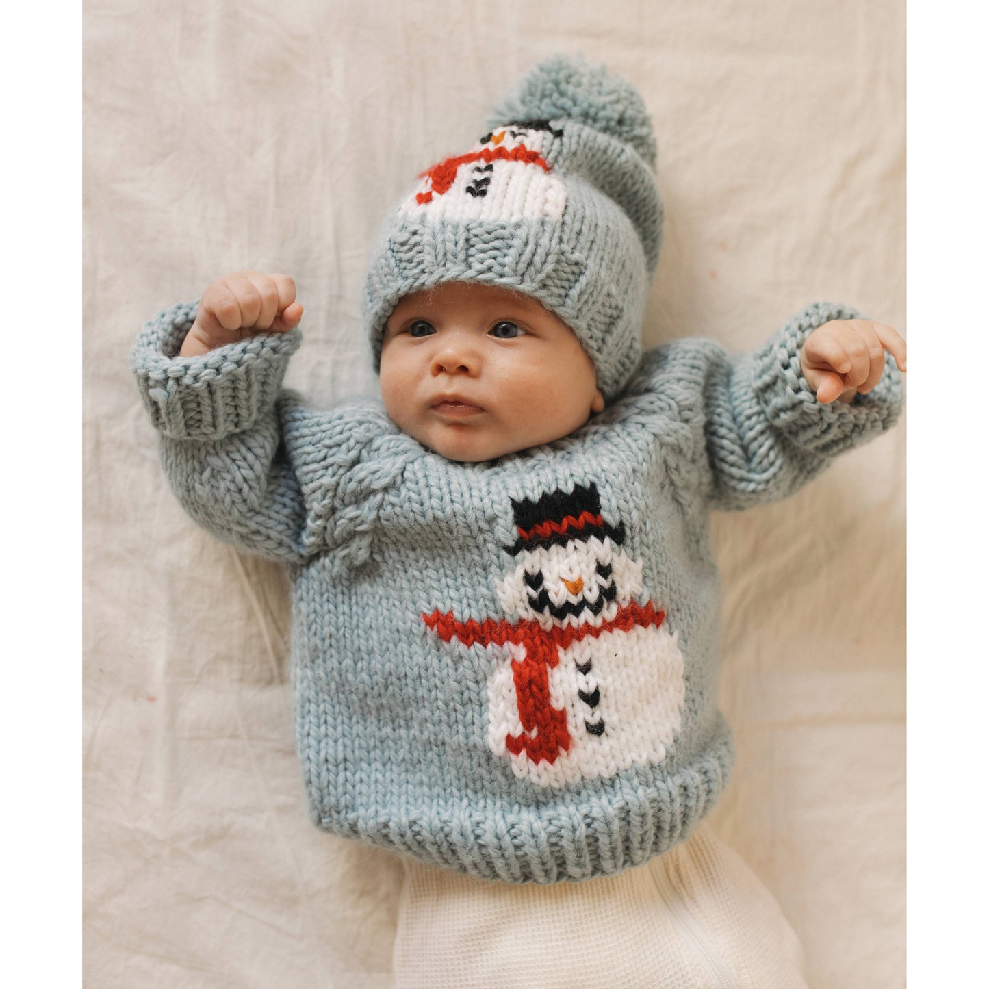 Huggalugs - Frosty Snowman Surf Crew Neck Sweater Baby & Toddler : 0-6 months