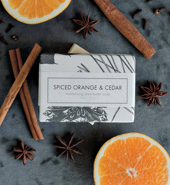 Formulary 55 - HOLIDAY SCENT - Spiced Orange & Cedar Shea Butter Soap Bar