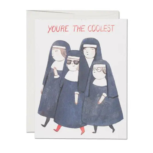 Red Cap Cards - Nuns Friendship Greeting Card