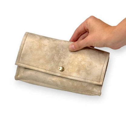 Beaudin Wholesale - Madison Shoulder Bag In Bronze Leather: Stone