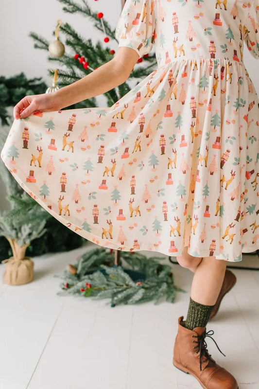 Ollie Jay - Puff Dress in Nutcracker | Girls Christmas Dress: 3