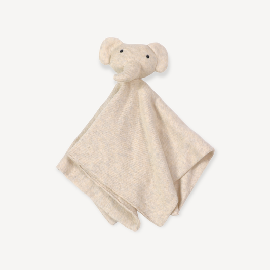 Viverano Organics - Elephant - Organic Baby Lovey Security Blanket Cuddle Cloth: Natural