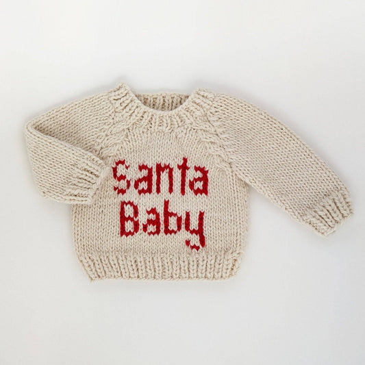 Huggalugs - Santa Baby Crew Neck Sweater Baby & Toddler: 6-12 months