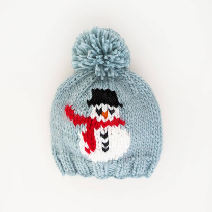 Huggalugs - Frosty Snowman Surf Blue Beanie Hat: M (6-24 months)