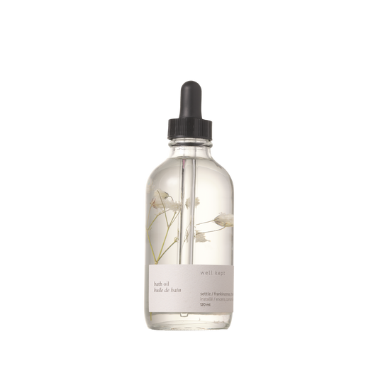 Well Kept - Bath Oil - Thrive (Settle)- 120ml (all-natural, hand-poured)