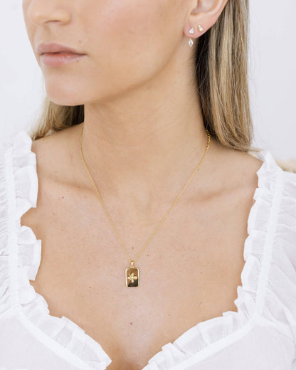 Coast and Cove - Gold Crystal Star Pendant Necklace